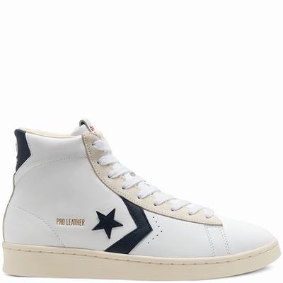 Férfi Unisex Converse Pro Leather Magasszárú Cipő CO9387602 Fehér/Obszidián